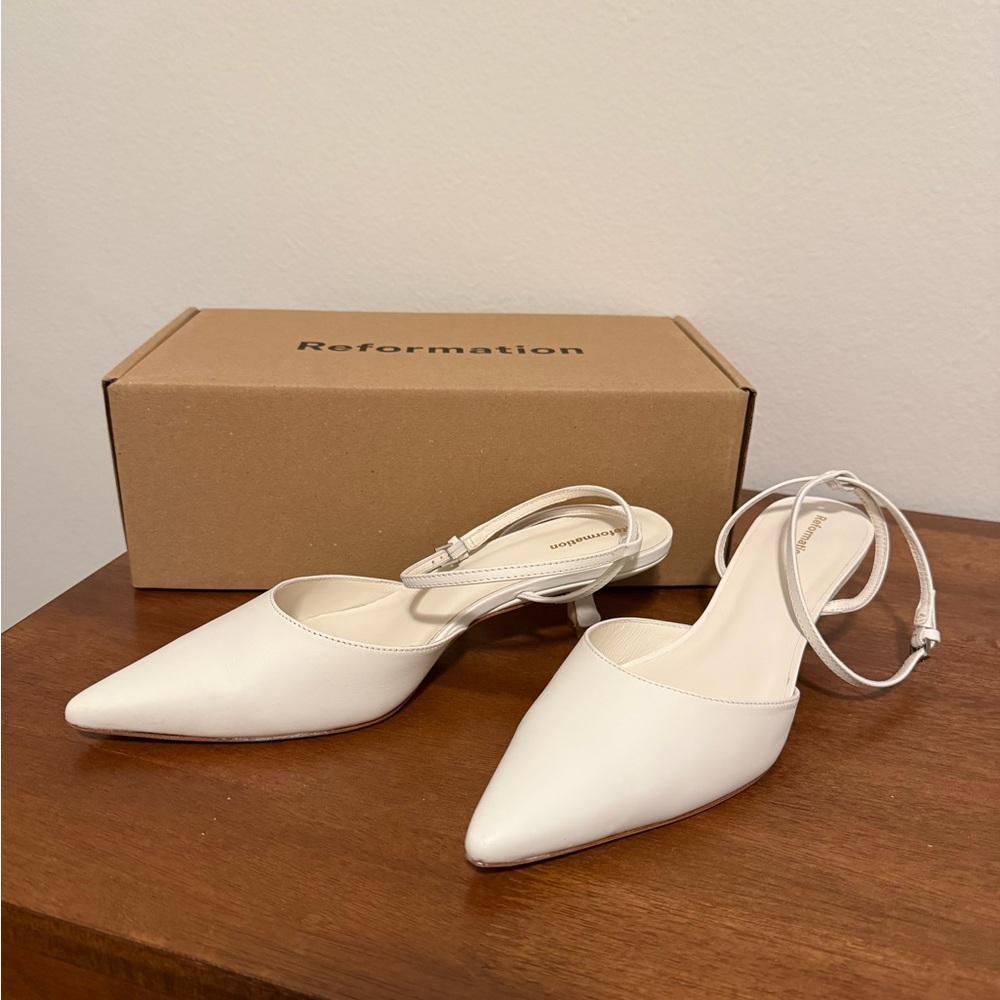 Reformation Kitten Heels